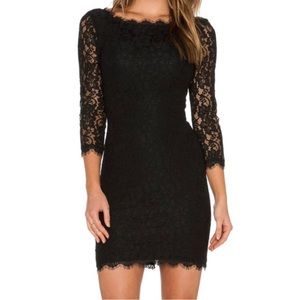 DVF Diane Von Furstenberg Zarita Dress Black size 4